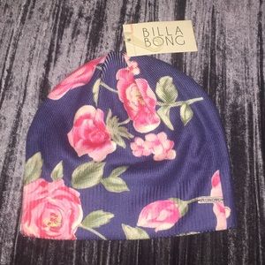 Blue Floral Beanie